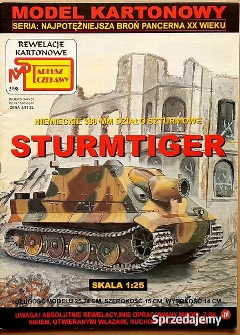 Sturmtiger od SM Tadeusz Czekawy, DARMOWA WYSYŁKA !
