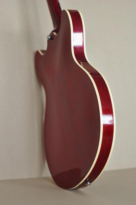 Gitara elektryczna JOHNSON - Semi Hollow Body - Wiśniowa