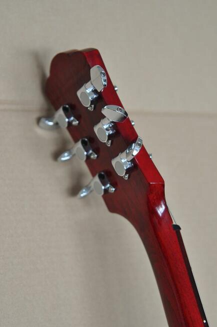 Gitara elektryczna JOHNSON - Semi Hollow Body - Wiśniowa