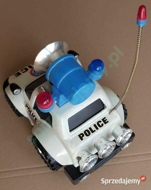 Samochód policyjny zabawkowy z efektem dźwięku i światła