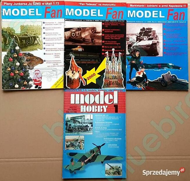 Zestaw czasopism modelarskich: Model Fan i Model Hobby