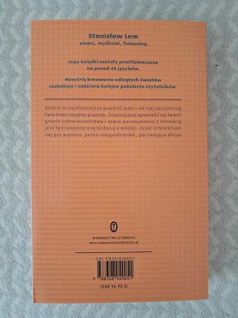 Książka „Solaris” S. Lem, do sprzedania