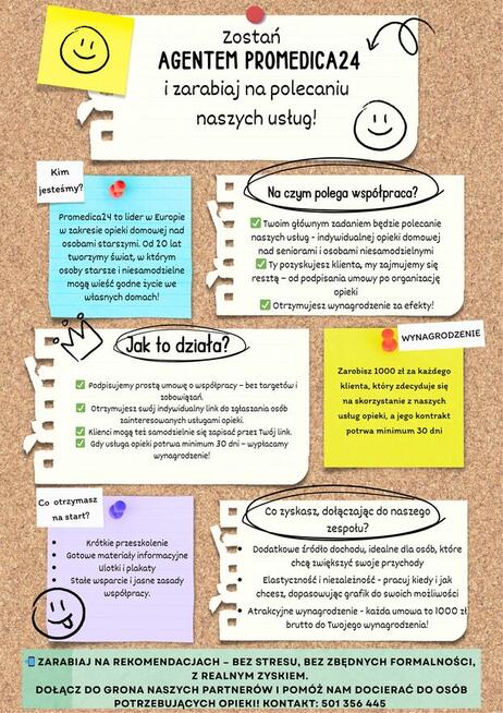 Agent Promedica24- zarobki 1000 do nawet 10000 miesięcznie