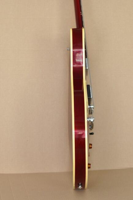 Gitara elektryczna JOHNSON - Semi Hollow Body - Wiśniowa