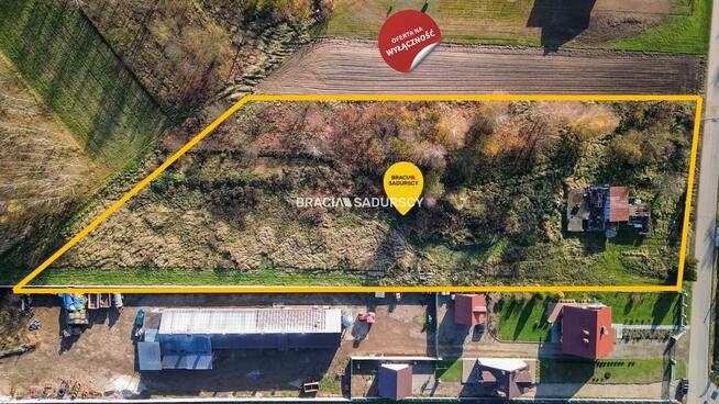 Działka usługowa Mników gm. Liszki