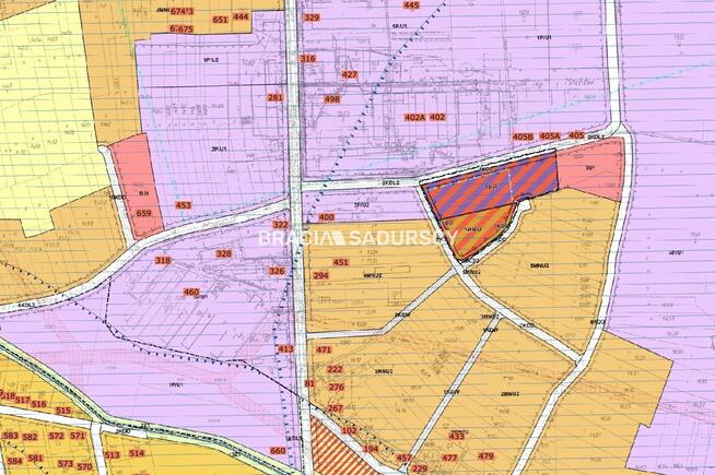 Działka usługowa Mników gm. Liszki