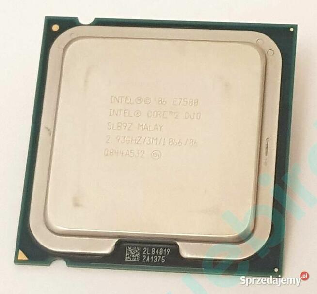Procesor Intel Core 2 Duo E7500 – 2.93 GHz, darmowa wysyłka !