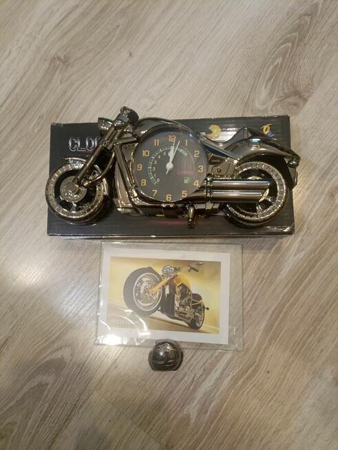 DUŻY ZEGAR MOTOCYKL BUDZIK
