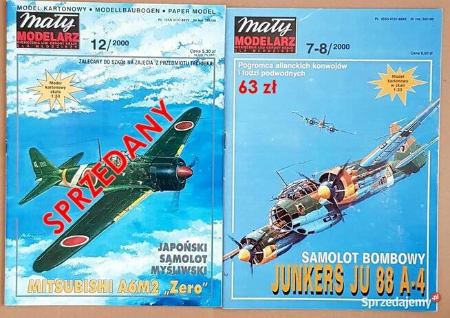 Pakiet 8 wybranych numerów Małego Modelarza z lat 96-00