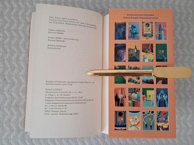 Książka „Solaris” S. Lem, do sprzedania