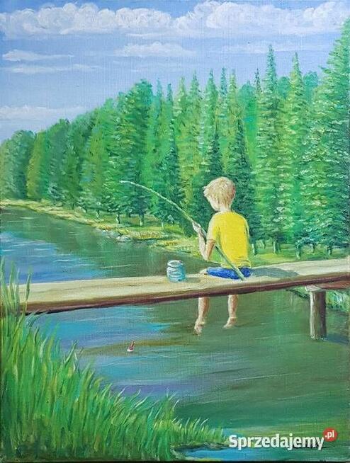 LITTLE FISHING, 30 x 40, olej na płótnie, 2015