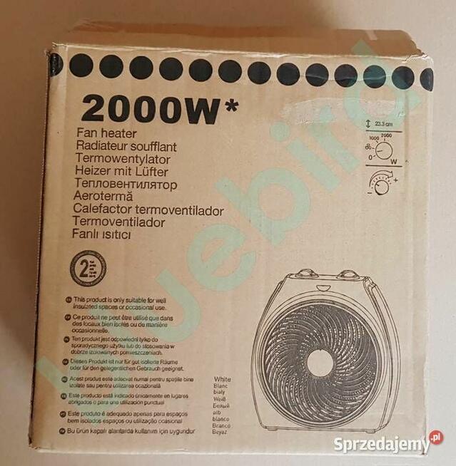 Termowentylator Elektryczny z Wentylatorem – 2000W