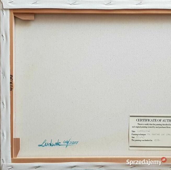 Komposition, 50 x 40, olej na płótnie, 2017, DARMOWA wysyłka