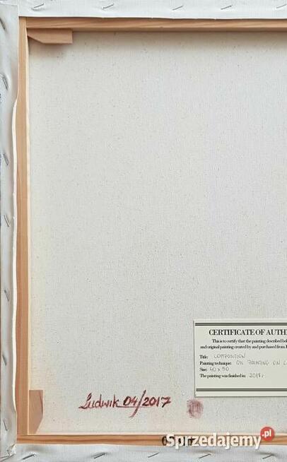 COMPOSITION, 40 x 50, 2017, olej na płótnie, DARMOWA wysyłka