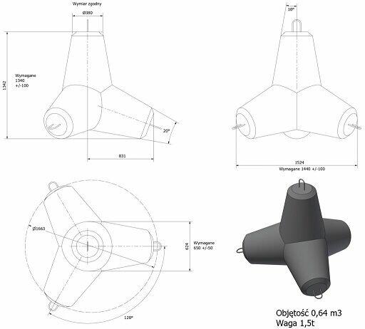 Formy do jeży żelbetowych, Gwiazdobloki,