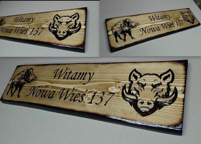 Personalizowane szyldy z drewna do ogrodu i na taras