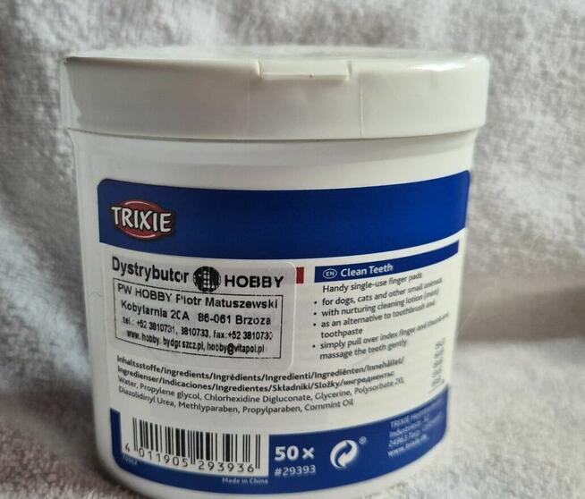 Trixie Dental Care nakładki do czyszczenia zębów 50szt