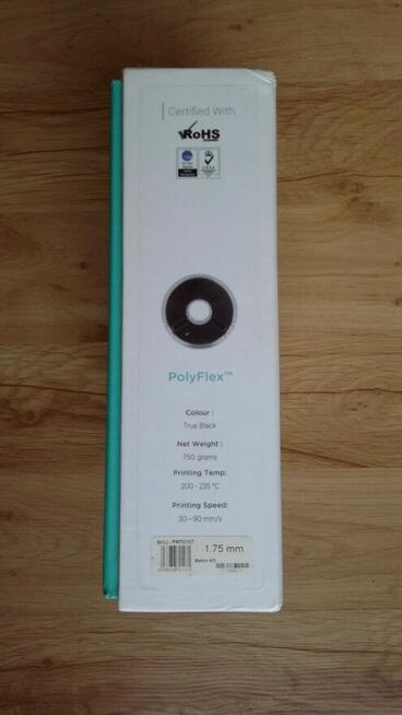 Filament (czarny) PolyFlex True Black 1.75mm 750g.