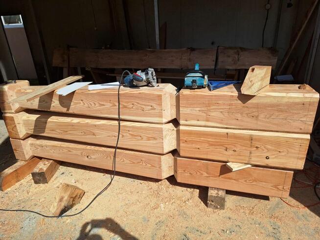 Filary Kolumny Słupy drewniane