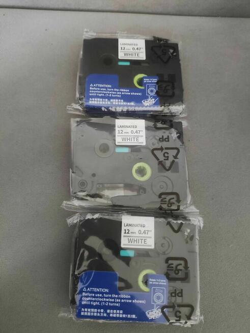 Taśma Etykietowa laminowana BROTHER 12mm TZE 231 do Drukarki