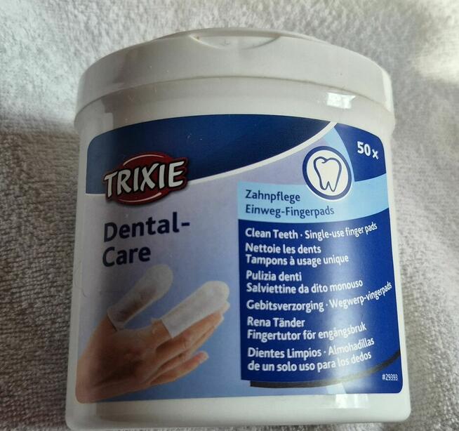 Trixie Dental Care nakładki do czyszczenia zębów 50szt