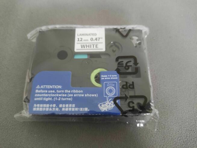 Taśma Etykietowa laminowana BROTHER 12mm TZE 231 do Drukarki