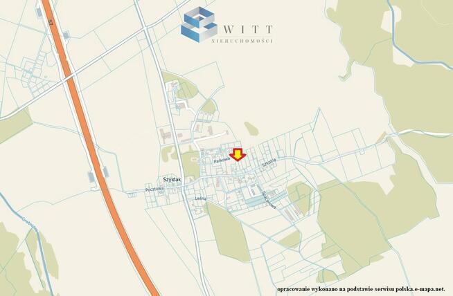 Działka budowlana Szyldak gm. Ostróda, Parkowa