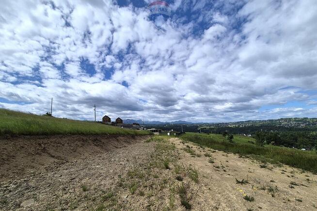 Działka w Rzepiskach z widokiem na Tatry.