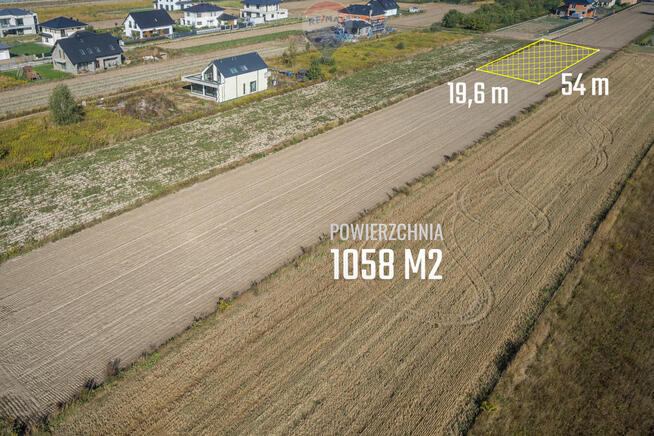 Działka budowlana 1058m2 w Ładach koło Raszyna