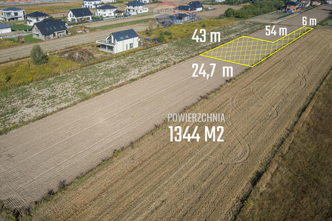 Działka budowlana 1347m2 w Ładach koło Raszyna