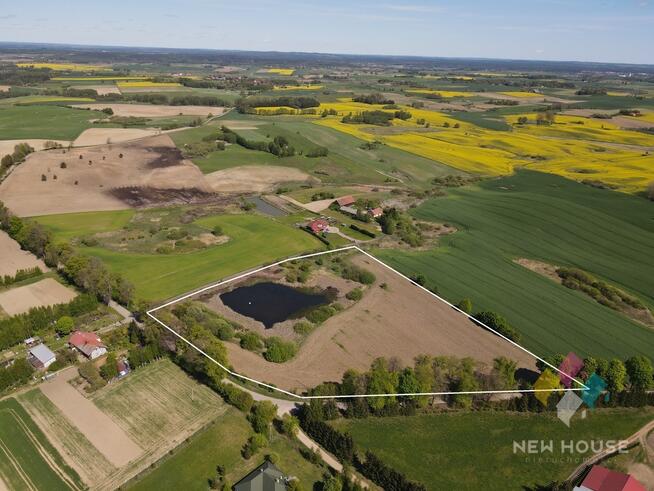 Atrakcyjna działka ze stawem, pod siedlisko