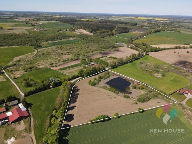 Atrakcyjna działka ze stawem, pod siedlisko