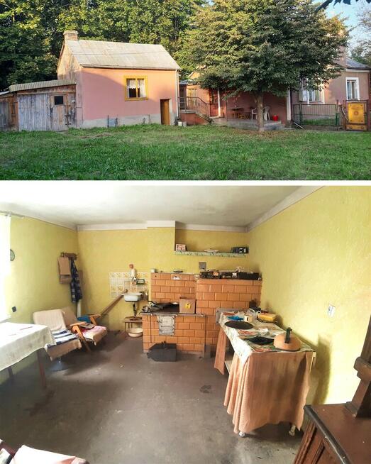 Dom, bud. gospodarcze i 3000m.kw. działki