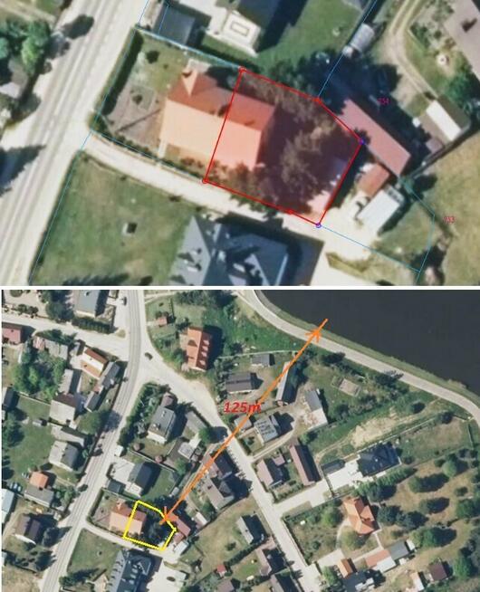 Mały bliźniak, z garażem, nad zalewem