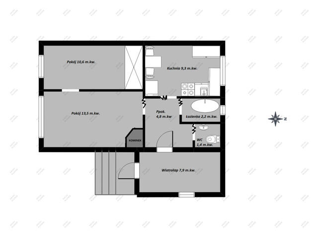 Mały bliźniak, z garażem, nad zalewem