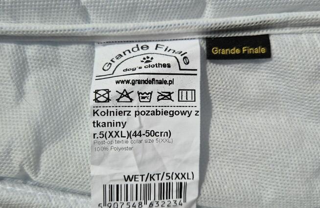 Kołnierz pozabiegowy miękki dla psa 44-50cm - Grande Finale