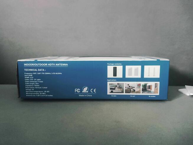 Antena wewnętrzna zewnętrzna Telewizyjna Domowa cyfrowa