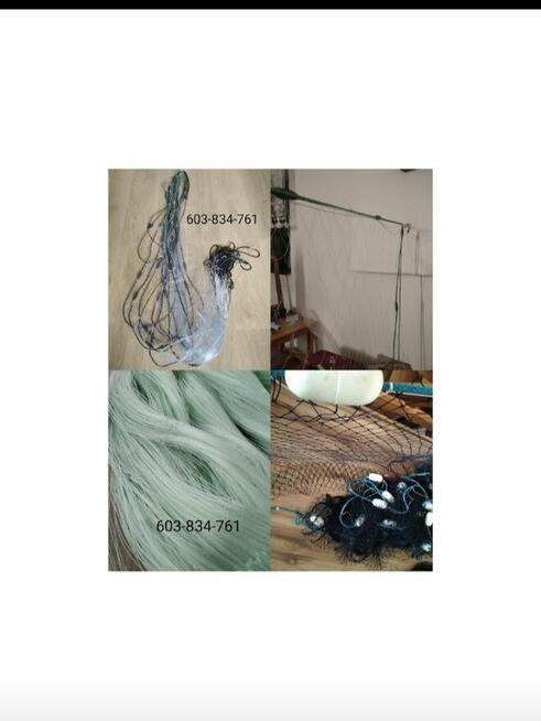 Sieci rybackie wonton drgawica włok żak