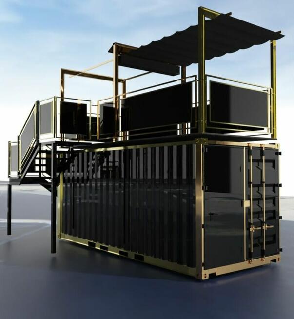 Kontener gastronomiczny DC20-ztoto/ czarny