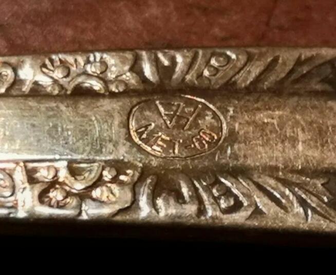 Zestaw posrebrzanych łyżeczek do kawy dla 6 osób HEFRA.