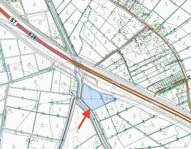 2,5 ha przy S7 – teren inwestycyjny 10 minut od Gdańska