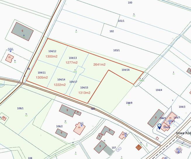 Działki budowlane 20 minut od Gdańska Dojazd S7 od 1222 m2