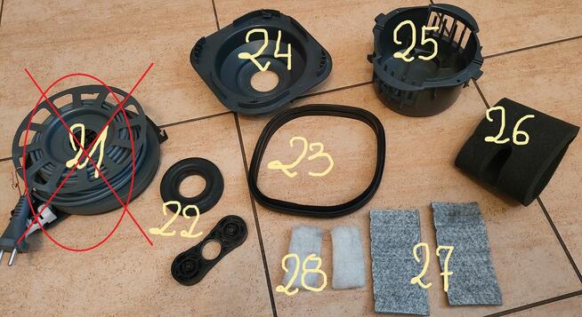 Zelmer Jupiter ZVC427XT-odkurzacz CZĘŚCI!