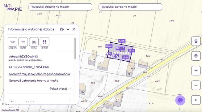 Działka budowlana 1270 m w Krzyżownikach | Rychtal