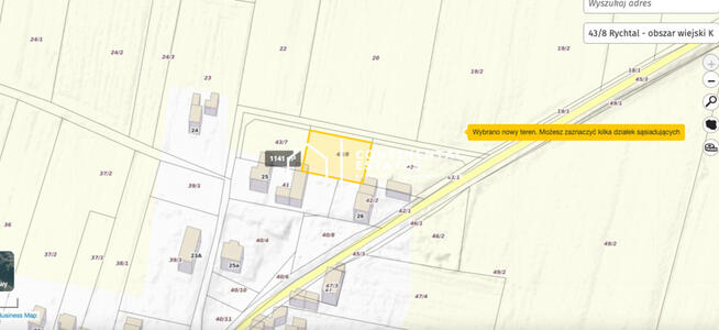 Działka budowlana 1270 m w Krzyżownikach | Rychtal
