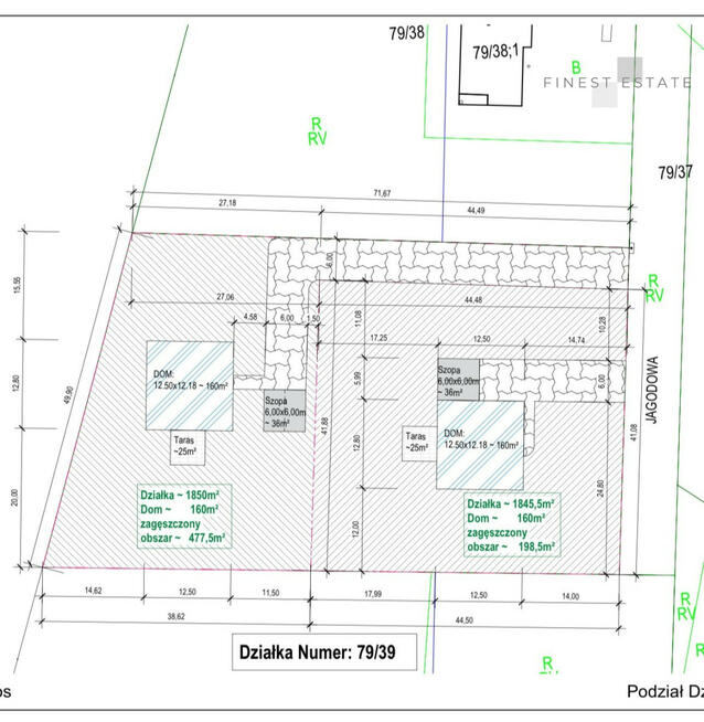 Działka budowlana Podkampinos gm. Kampinos, Jagodowa