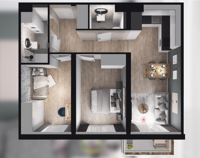 NOWE>EKOLOGICZNE>OSZCZĘDNE>56,52 m2>3 POKOJE