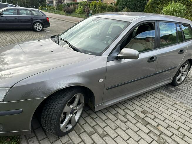 Saab 9-3 150KM, klimatronik, parktronik, pół skóry, nawigacja, nowe turbo