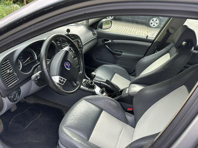 Saab 9-3 150KM, klimatronik, parktronik, pół skóry, nawigacja, nowe turbo