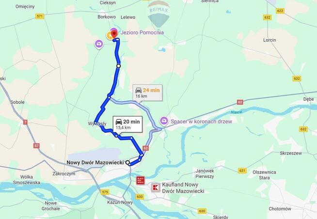 Urokliwa działka w Błędowie niedaleko jeziora